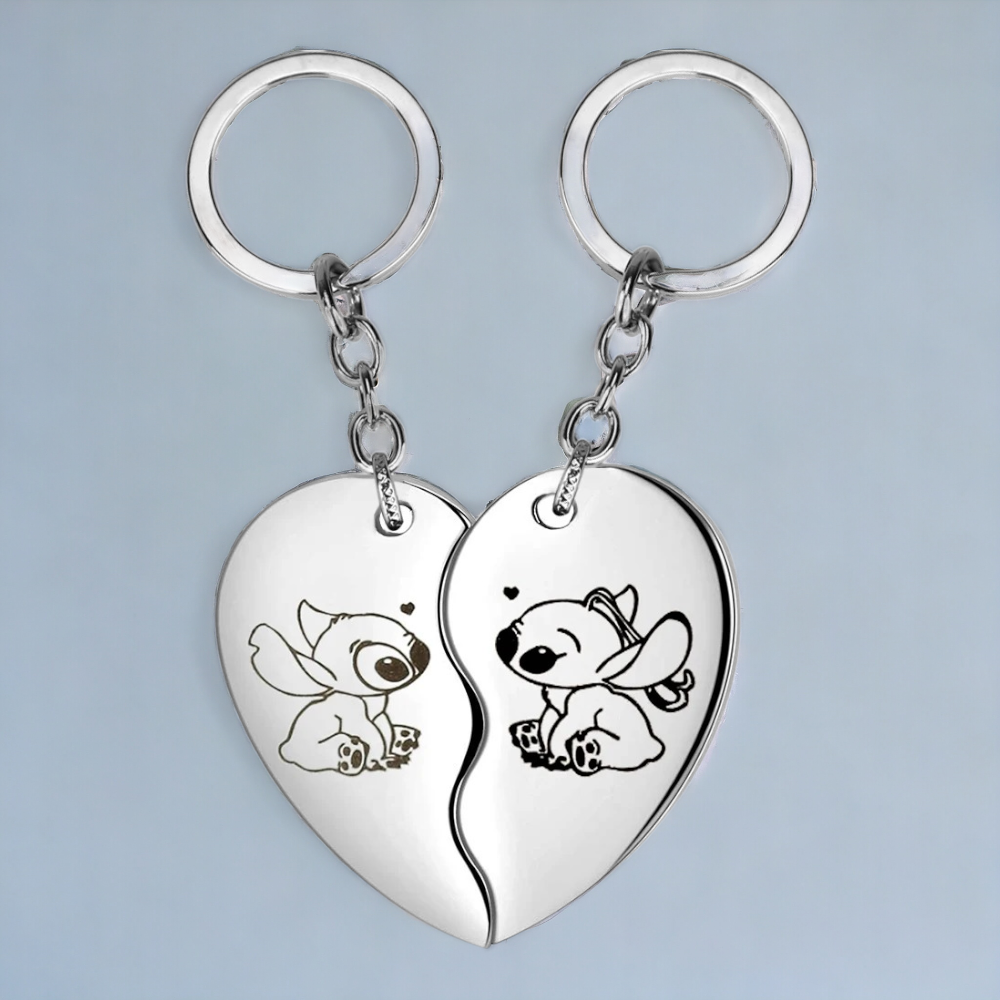 Half-Heart Stitch Keychain Half-Heart Stitch Keychain