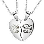 Half-Heart Stitch Necklace