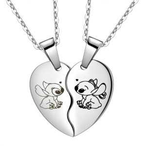 Half-Heart Stitch Necklace