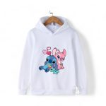 Stitch & Angel in Love Hoodie for Kids