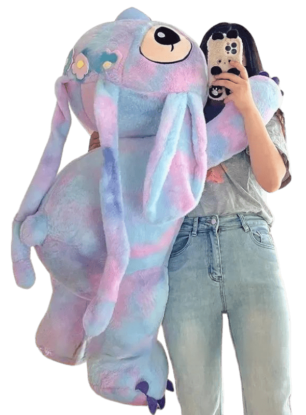 Giant Stitch Angel Plush Pink