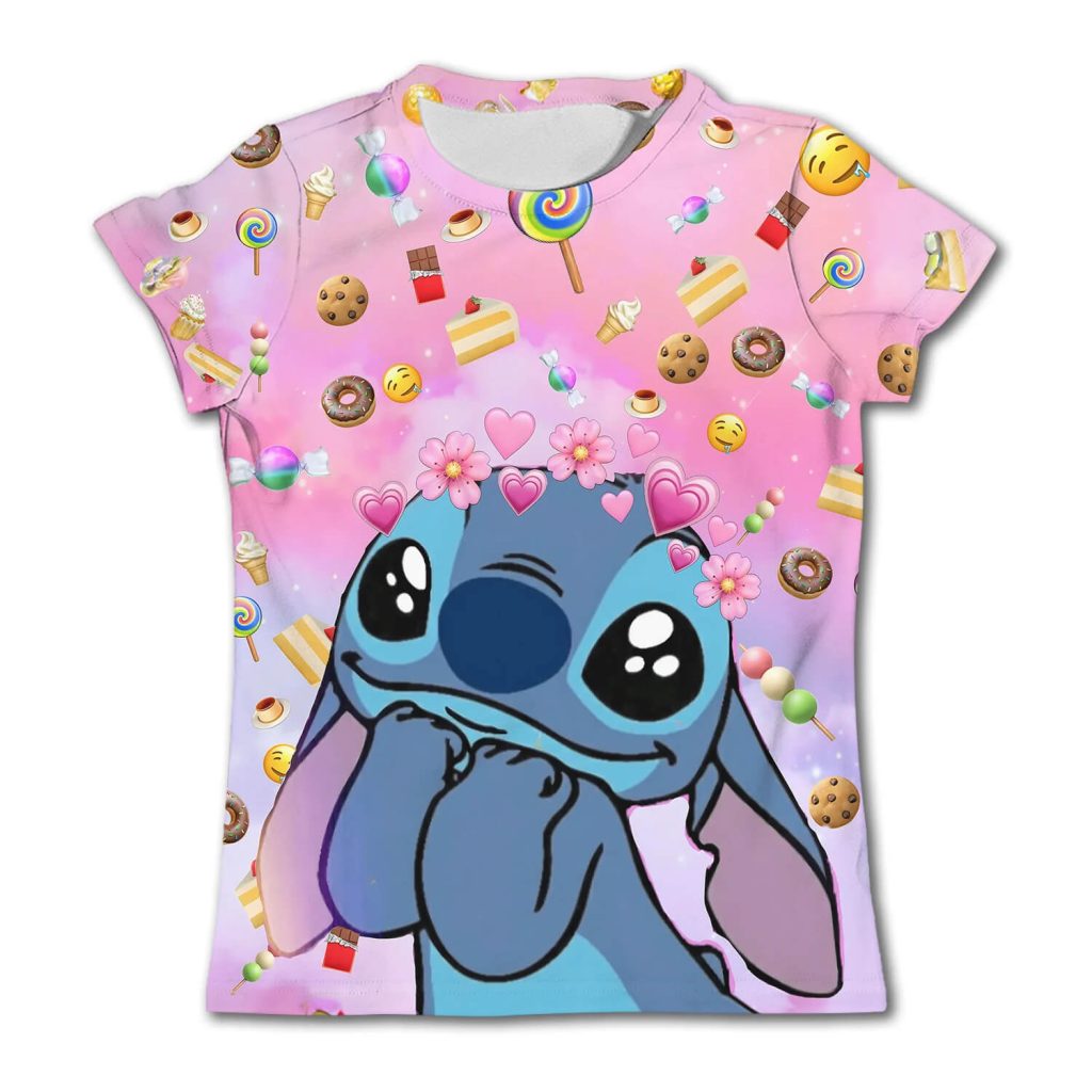 3D Stitch Kids T-Shirt 3D Stitch Kids T-Shirt featuring cute stitch