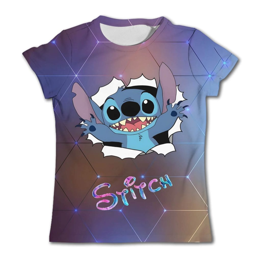 3D Stitch Kids T-Shirt 3D Stitch Kids T-Shirt colorful design