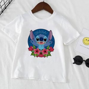 Adorable Lilo and Stitch Kids T-Shirt in soft cotton fabric