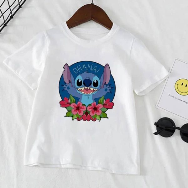 Adorable Lilo and Stitch Kids T-Shirt in soft cotton fabric